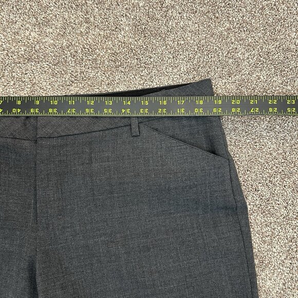 Gap Women's Perfect Trouser Pants Size 14 L Gray Stretch Mid Rise 35" Inseam EUC - Picture 9 of 15